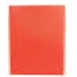 Orange 2 Pocket Port Folder with 3 Hole Prongs