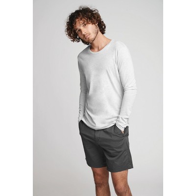 Men's Tri-Blend Long Sleeve Crew Neck T-Shirt