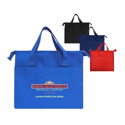 Flat Briefcase Style Tote