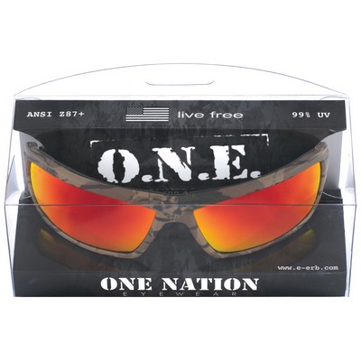 Live Free® Camo/Red Mirror Eyewear (Boxed - Retail Ready)