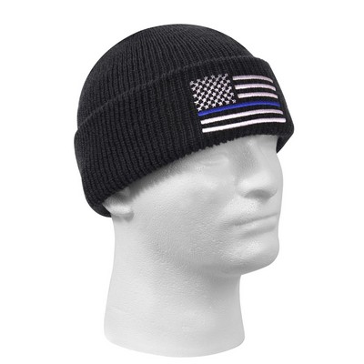 Thin Blue Line Flag Watch Cap