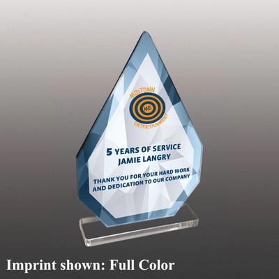 Stock Acrylic Flame Awards - Full Color Digital Graphic