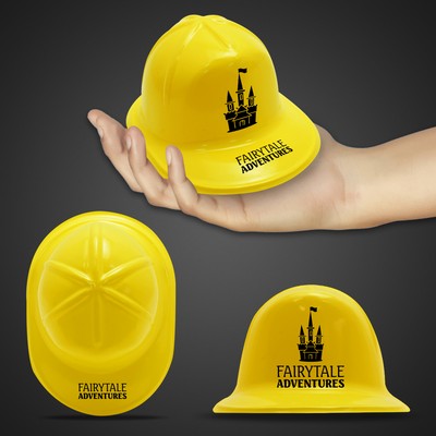 Mini Yellow Plastic Construction Hat