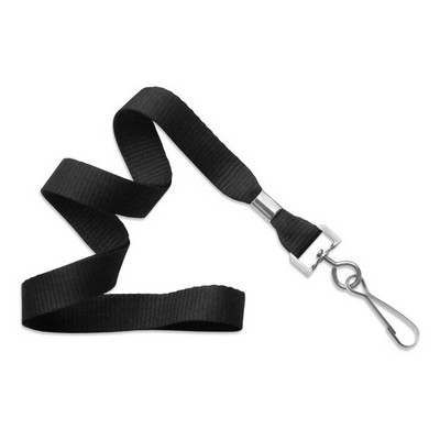 5/8" Flat Blank Stock Lanyard with j clip or bulldog clip