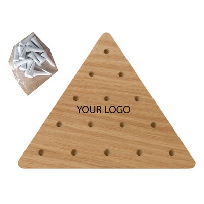 Pine Board Triangle Game.