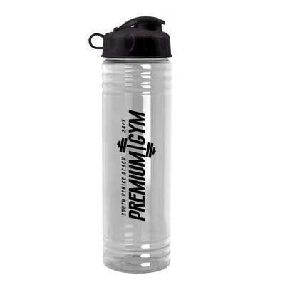 24 Oz. Slim Fit Sports Water Bottle w/Flip Top Lid