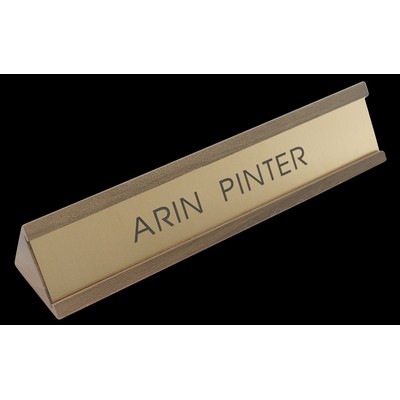 Desk Marker With Slide In Style Plate (2"x8")