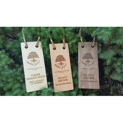 3.5" x 6" - Hardwood Door Hanger