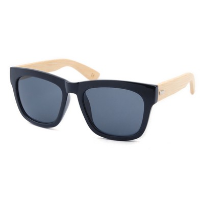 Bamboo Wood Sunglasses - Black Frames