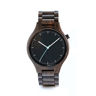 Dark Zebra Wood Watch