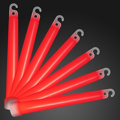 Red 6" inch Glow Sticks - BLANK