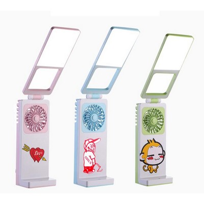 LED Table Lamp w/Mini Fan