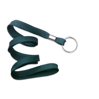 3/8" Blank Lanyard w/Split Ring (Teal Blue)