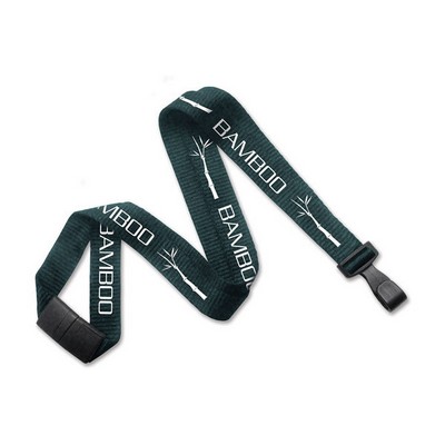 5/8" Bamboo Blank Breakaway Lanyard (Forest Green)