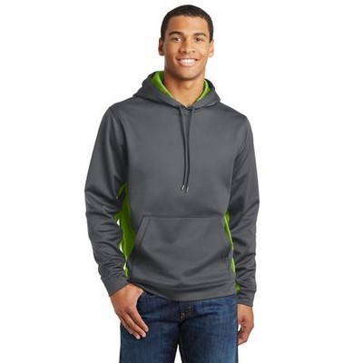 Sport-Tek® Sport-Wick® CamoHex Fleece Colorblock Hooded Pullover