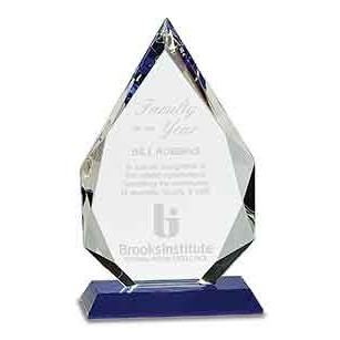 Towering Crystal Diamond Award, 10"H