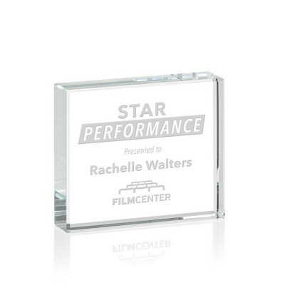 Verona Paperweight - Starfire 2½"x3"