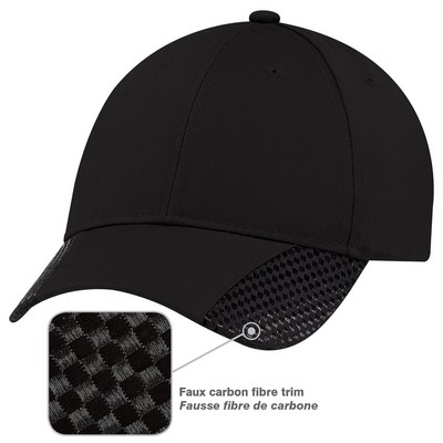 Faux Carbon Fibre Cap