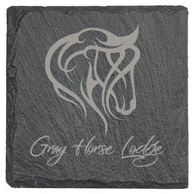 4" Square Slate Coasters