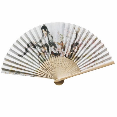 2 Sided Custom Folding Paper Fan