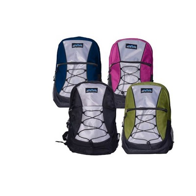 16.6 Classic Bungee Backpacks - Assorted Colors (Case of 24)