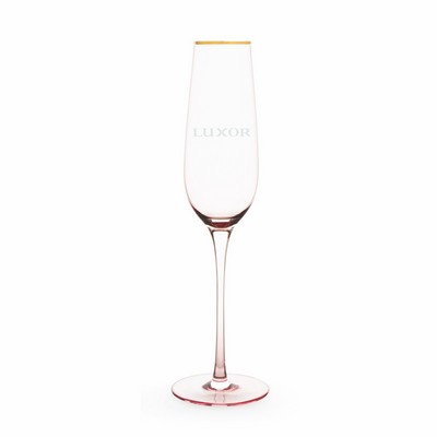 Rose Crystal Champagne Flute Set by Twine®