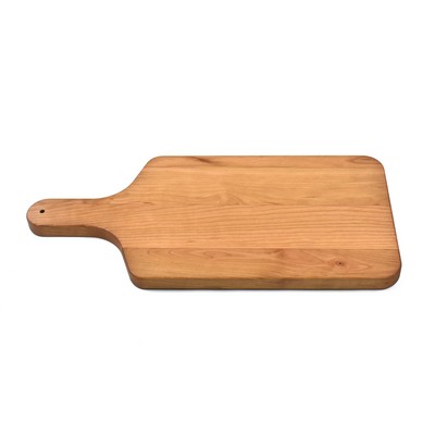 Large Cherry Wood Cheese Board with Handle