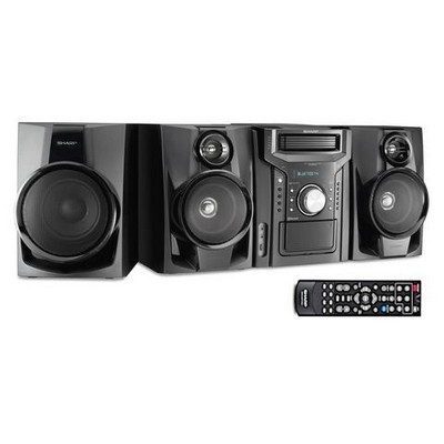 Sharp® 350W 5-Disc Mini Shelf Speaker System