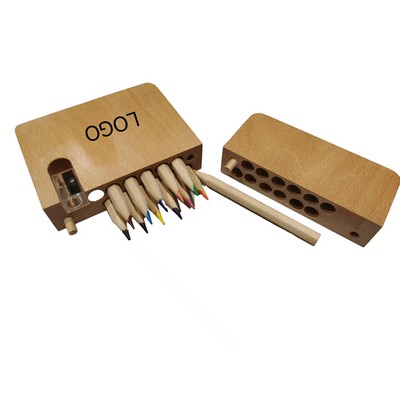 12-Piece Colored Pencil Set w/Sharpener