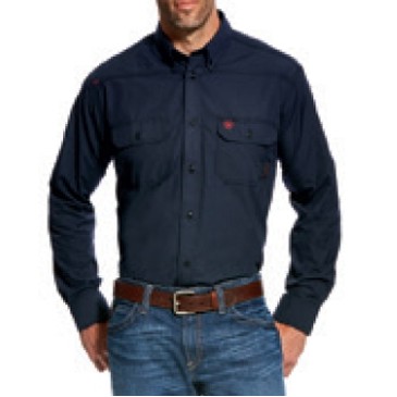 Ariat® FR Featherlight Men's Navy Work Shirt