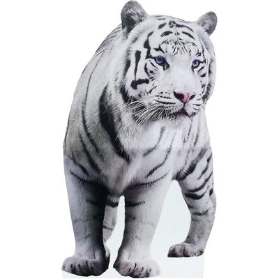 White Tiger Animal Cardboard Cutout Stand Up| Standee Picture Poster Photo Print