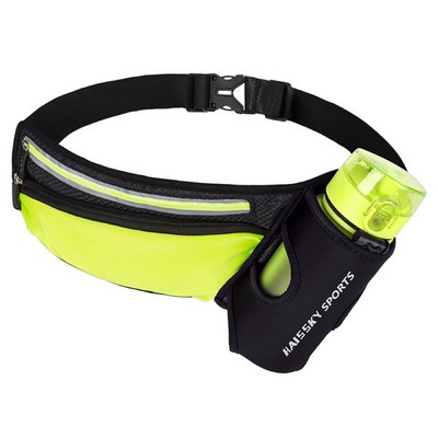 Neoprene Fitness Waist Bag w/Bottle