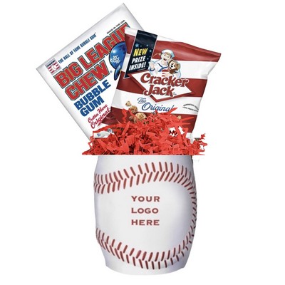 Ball Game Baseball Snack Can Holder