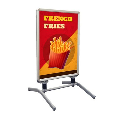 French Fries Pre Printed Springster™ L Snap Frame - Yellow & Red