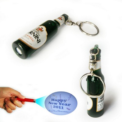 Beer Bottle Shaped Logo Projector