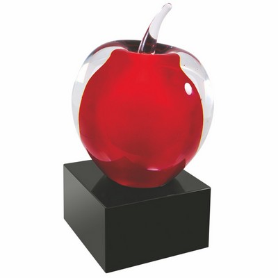 Candy Apple Art Glass 5.75"