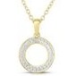 Jilco Inc. Yellow Gold Diamond Geometric Necklace