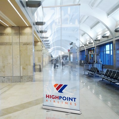 Clear Standard Retractable Banner Stand