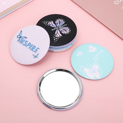 2.28" Dia Circle Celluloid Pocket Mirror Button