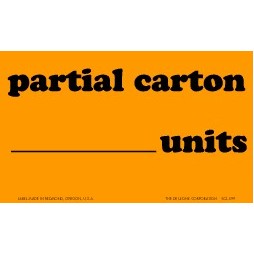 Partial Carton __ Units Matte Paper Labels - 3" x 5"