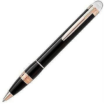 Luxury Line Montblanc Starwalker Ball Point Black Barrel w/Rose Gold Trim