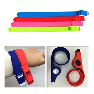 Slap Bracelet With Whistle