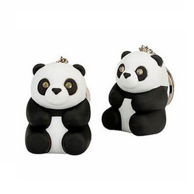 Panda LED Sound Keychain