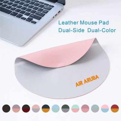 2 Sides Leather Office Desk Pad (9.84*9.84*0.08")