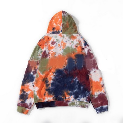 Tie-dye Cotton Pullover Hooded Sweater Shirt