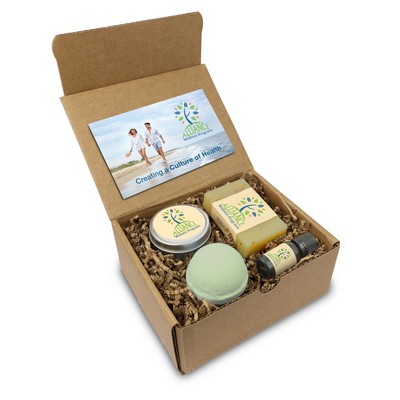 Wellness Gift Set - Soap, Essential Oil, Candle Tin, and Bath Bomb