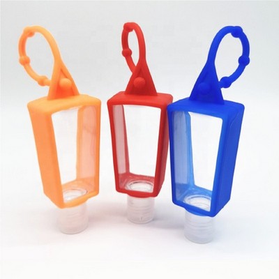 Hand Sanitizer Pet Bottle w/Silicone Holder - Style 2