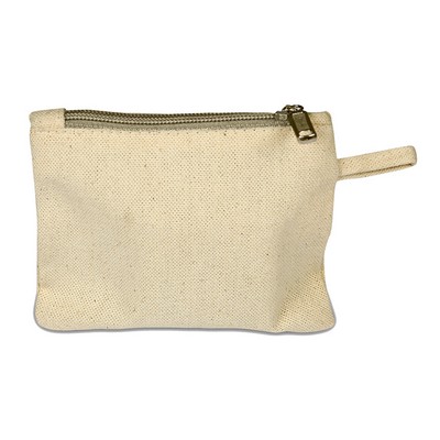 Canvas Zipper Pouch - Blank (5" x 4")