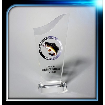 Clear Executive Acrylic Award (3 1/2" x 7" x 3/4") with base