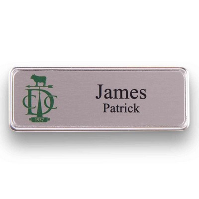 Executive Line Metal Frame Badge (1"x3")